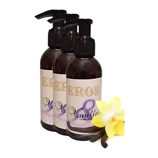 Eros Hologramlı Vanilla Massage Oil 120 Ml Vanilya Kokulu Masaj Yağı 3 Adet