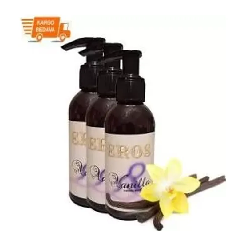 Eros Erotic Massage Oil 120ml Kokulu Vanilyalı Erotik Masaj Yağı 3 Adet