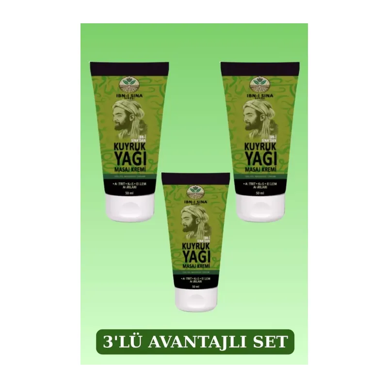 Ibn-ı Sina Kuyruk Yağı Masaj Kremi 50ml X 3 Adet