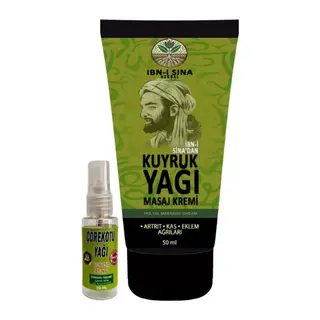 3 Adet Ibn-ı Sina Kuyruk Yağı Kremi 50 Ml + 1 Adet 30 Ml Çörek Otu Yağı