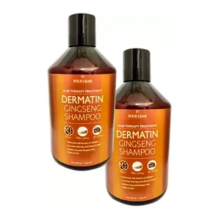 Policlear Dermatin Shampoo Ginsengli Özel Bakım Şampuanı 500 Ml X 2 Adet + Jel