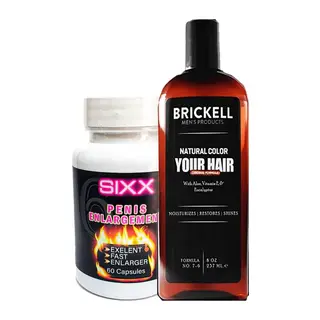Brickell Anti-beyaz Saçsakal Şampuan Erkek 237 Ml Ile + Sıxx Kadın Vajinaorgazm Kremi 60 Ml