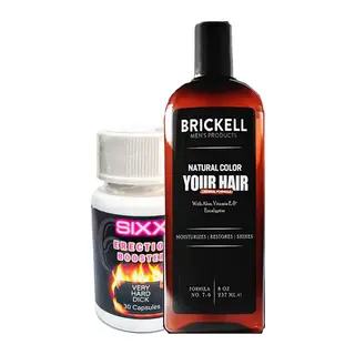 Brickell Saçsakal 237ml Erkek Beyazıık Şampuanı + Sıxx Erkeklere Özel Cinselgüç 30 Lu