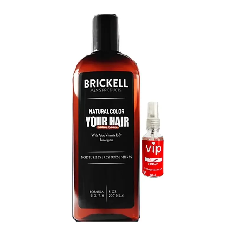 Brickell Erkeklere 237 Ml Saçsakal Beyazlıkgiderici Şampuan + Vip 30ml Geciktiricisprey
