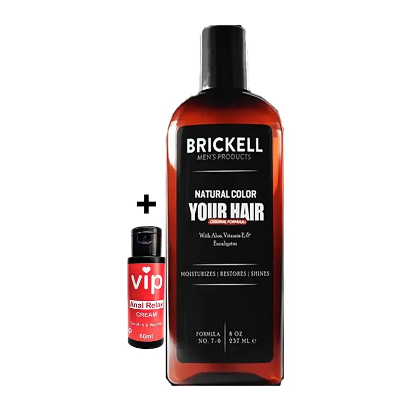 Brickell Saçsakal Beyazlıkgiderici 237 Ml Erkeklere Özel Şampuan + Vip Analrahatlatıcı Krem