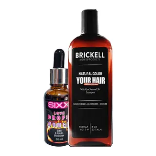 Brickell Şampuan Saçsakal Anti.white 237 Ml Şampuan İle + Sıxx Kadınlara Özel Uyarıcıdamla