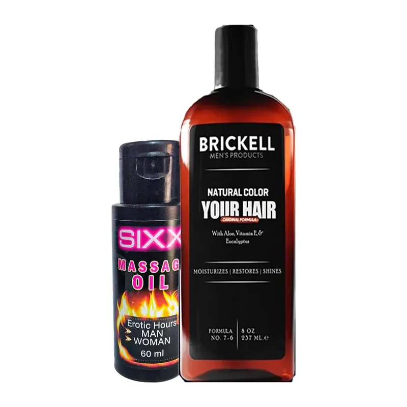 Brickell Şampuan Erkek 237 Ml Saçsakal Anti-beyaz Ve + 1sıxx Erotikmasaj Yağı 60 Ml