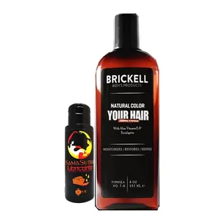Brickell Erkek 237 Ml Şampuan Saçsakal Anti-beyaz + L.kamasutra Bayan Bay Kaygan Lubrikantkrem 60 Ml