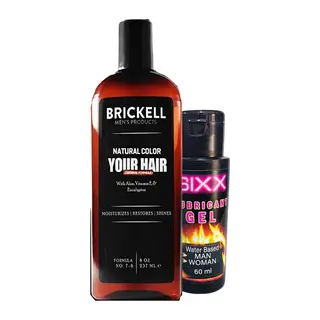 Brickell Erkek 237 Ml Şampuan Saçsakal Anti-beyaz + 1sıxx Bayan Bay Kaygan Lubrikantkrem 60 Ml