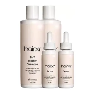 Hairx 2 Adet Saç Şampuanı Ve 2 Adet 30 Ml Ölçeğinde Saç Serumu Sağlam Parlak Uzun Güçlü Yeni Saçlar