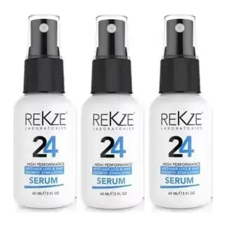Rekze 24 Saç Kalınlaştırmaya,uzamaya,beslemeye,dökülmeye,kalıp Kellik/alopesi Engel Serum 60 Ml*3 Lü