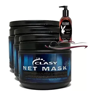 Clasy Net Mask 450ml Saç Bakım Maskesi 3 Adet Ile 120ml Playboy Masaj Yağı