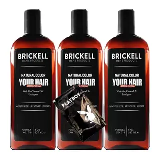 Brickell Erkeklere Özel Anti-white Saç Sakal Bakım Şampuanı 237 Ml X 3 Adet + Yanında Jel