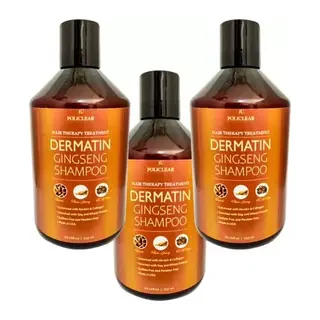 Policlear Dermatin Shampoo Ginsengli 500 Ml X 3 Adet