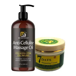 7daus Slimming Cream 100 Ml Krem + Anti-cellulite Massage Oil 240 Ml Masaj Yağı
