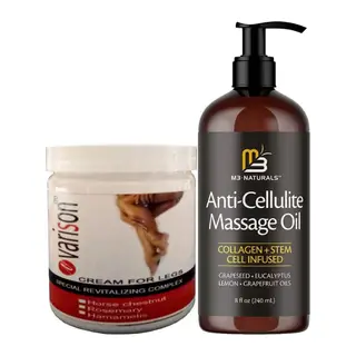 Varison 200 Ml Bacak Bakım Kremi + Anti-cellulite Massage Oil 240 Ml Masaj Yağı