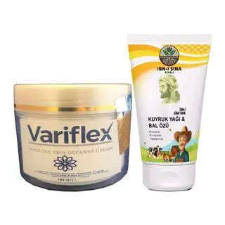 Variflex Bacak Bakım 100 Ml Krem + İbn-i Sina Kuyruk Yağlı Bal Özlü Krem