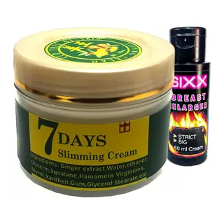 7days Slimming Vücut Bakım Fitkremi + Sıxx Göğüsşekillendirici Krem 60 Ml