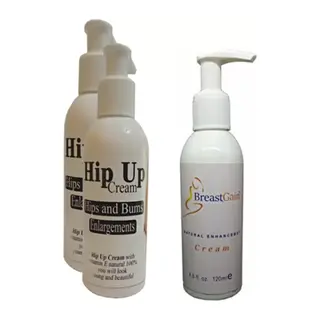 Hintohu Hipup Kalça Kaldırma,büyütme,sıkılaştırıcı Krem 120 Ml 2 Adet+breastgaın Toparrlayıcı Göğüs Bak