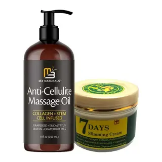7days Antiyağ Slimming Cream Krem 100 Ml + Anti-cellulite Massage Oil 240 Ml Masaj Yağı