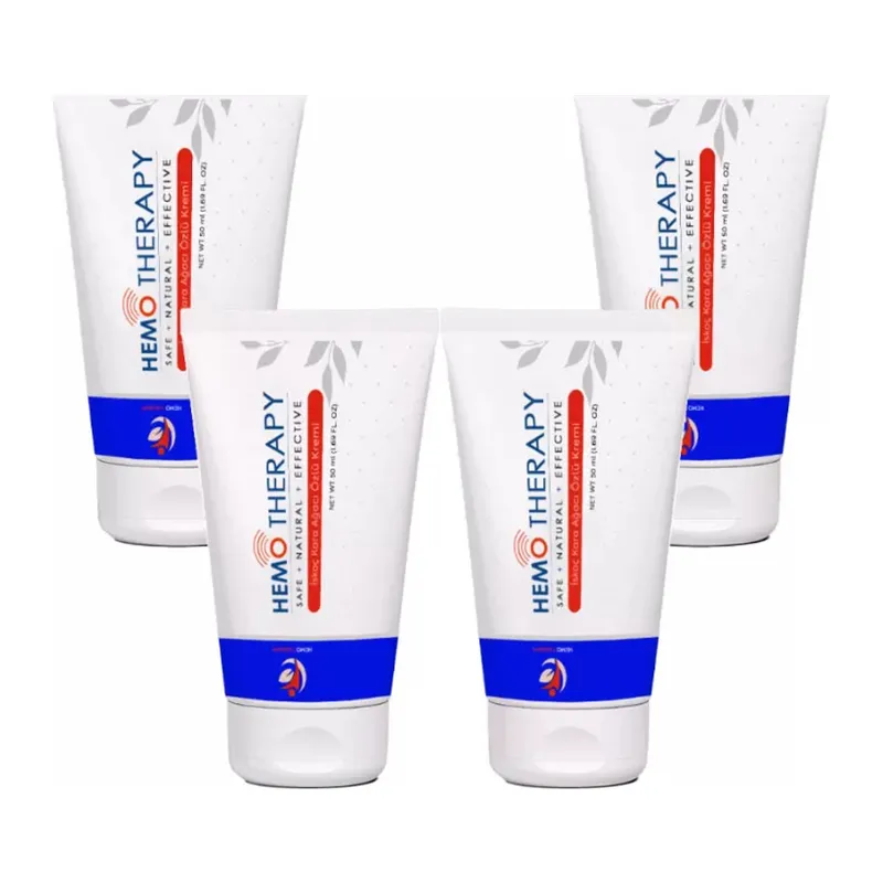 Hemo Therapy 4 Adet Iskoç Karaağaç Özlü Bağsur Kremi 50 Ml