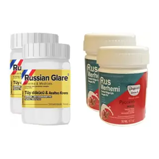 Olegovich Medicine Tüy Dökücü Azaltıcı Rus Merhemi 50 Ml 2 Adet + Genital Bölge Merhemi 50 Ml 2 Adet