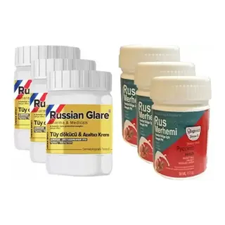 Rus Merhemi Hintohu Rus Merhemi Tüy Dökücü 50 Ml 3 Adet + Genital Bölge Rus Merhemi 50 Ml 3 Adet - 000031kı
