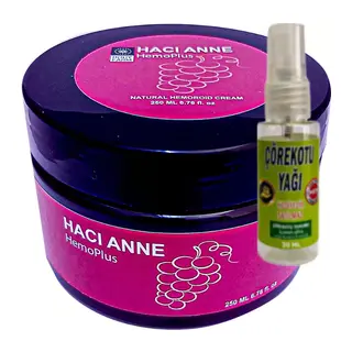 Hacı Anne 200 Ml Hemroid Kremi + Çörek Otu Yağı Teskin Yağı 30 Ml