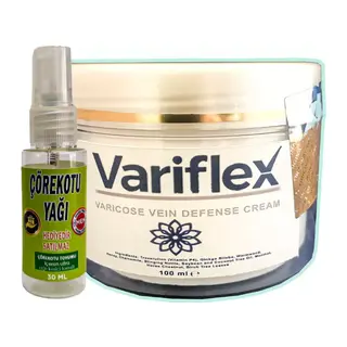Variflex Leg: Bacak Bakım Kremi 100 Ml + Çörek Otu Yağı Yağı 30 Ml