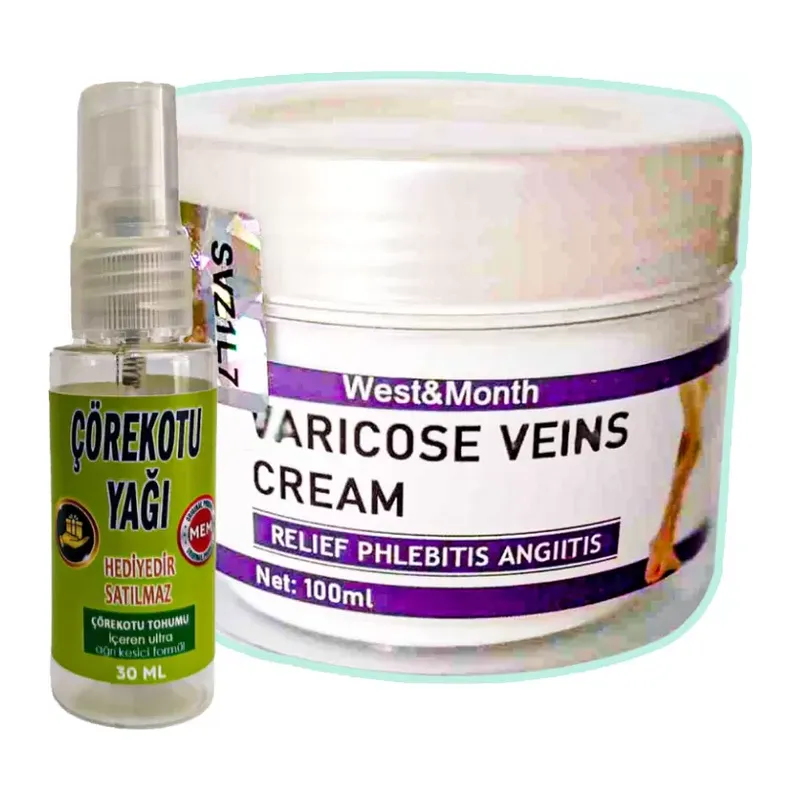 West & Month Varicose Veins Bakım Kremi 100 Ml + Çörek Otu Yağı 30 Ml