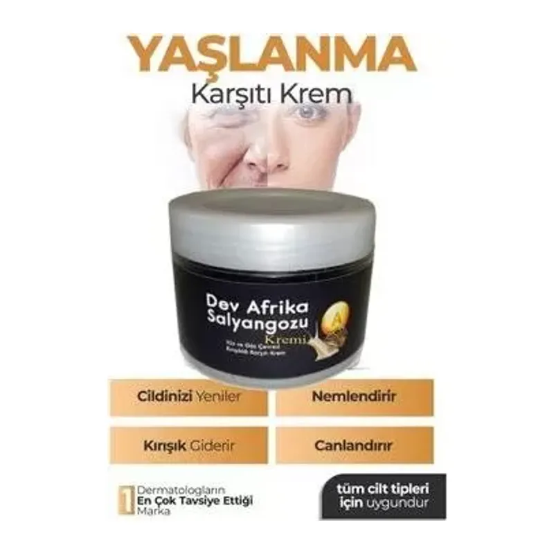 Das Dev Arfrika Salyangozu Kırşıklık Karşıtı Kremi 100 Ml X 1 Adet