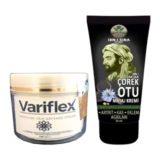 Variflex 100 Ml Krem + İbn-i Sina Çörek Otu Kremi 50 Ml