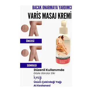 Süper Bölgesi Için Bacak Yardımcı Ve Varison Masaj Kremi 100 Ml