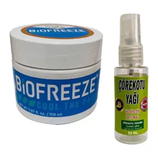 Süper Biofreeze Masaj Kremi 150 Ml 1 Ad+ Çörek Otu Yağı İle 30 Ml