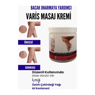 Süper Bölgesi Için Bacak Yardımcı Ve Varison Masaj Kremi 200 Ml