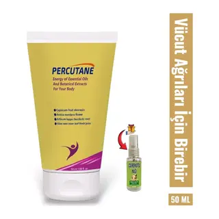 Percuadet Vücut Ağrı Yönetimi Için Hızlı Ve Etkili Masaj Bakım Kremi 50 Ml / Çörek Otu Yağı Hediye