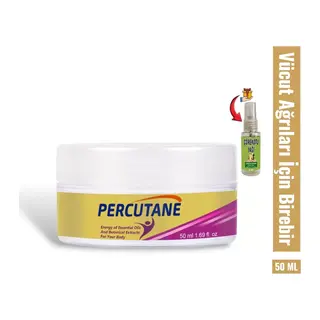 Percuadet Hızlı Etkili Rahatlatıcı Ağrı Giderici Masaj Kremi 50 Ml / Çörek Otu Yağı 30 Ml Hediye
