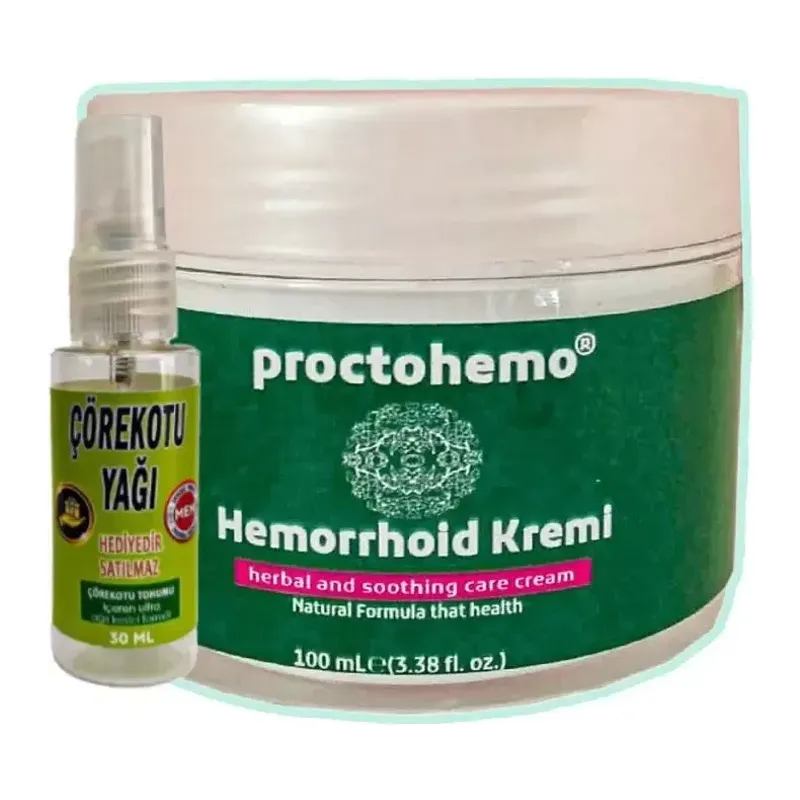 Proctohemo Masaj Bakım Kremi 100 Ml+30 Ml Çörek Otu Yağ İle