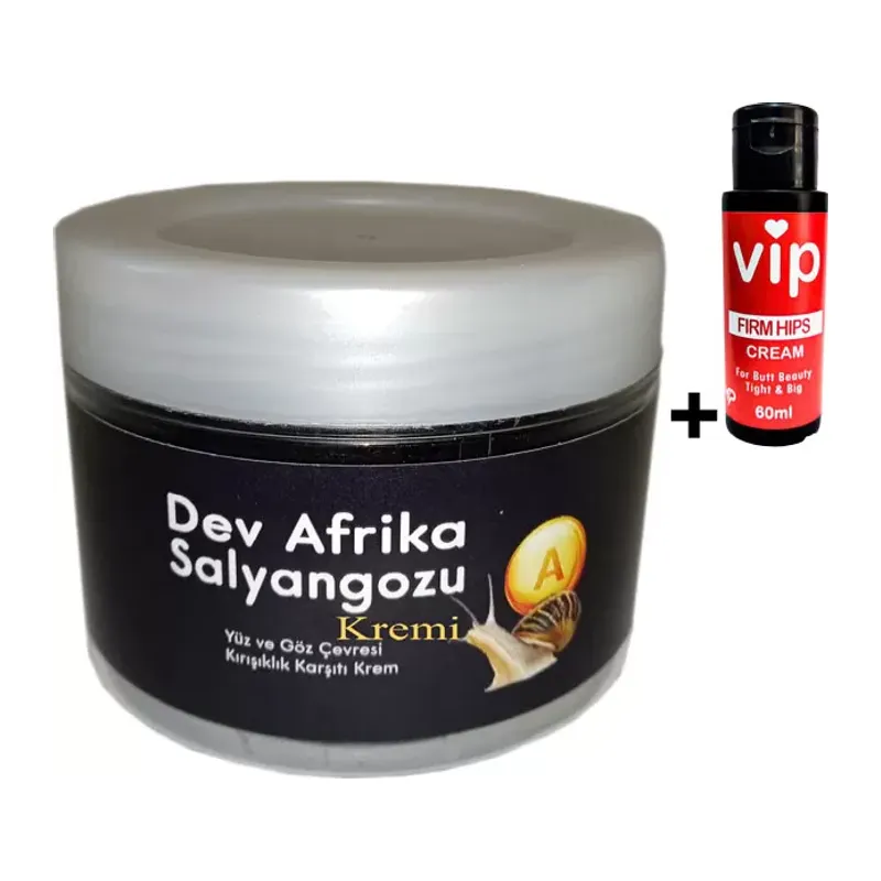 Bonie Giant Vıp:29 YaşlÀnma KÀrşıtı SalyÀngoz Kremi 100ml Dev Afrika Salyangozu Yanında Vip KÀlça ŞÉkillendÌrici Krem 60 Ml