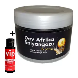 Bonie Giant Vıp:25 Dev Afrika SalyÀngozu YaşlÀnma KÀrşıtı Krem 100ml Yanında Vip Bayan GÒğüs ŞÉkÌllendirici KrÉm 60 Ml