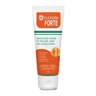 Flexigen Forte Paincream Karakafes Kökü Zencefil At Kesadetsi Ve Kapsaisinli Vücut Masajkremi 75ml Tüp