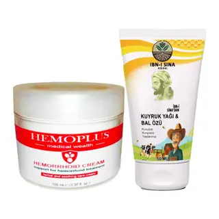 Hemoplus Hemeroidinize 100 Ml Krem + Ibn-ı Sina Kuyruk Yağ & Bal Özü Yaşlanmaya Çizgilere Karşıt Krem