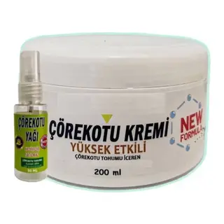 Süper Çörek Otu Masaj Bakım Kremi 200 Ml+30 Ml Çörek Otu Yağ İle
