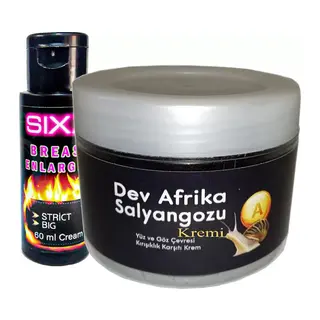 Bonie Giant _ksıxx:25 Afrikasalyangozu Dev Salyangoz Yaşlanma KÀrşıtı 100ml + İle Sıxx Bayan Memmes Şekiııendırici KrÉm 60 Ml