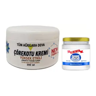 Çörek Otu Kremi White Box 200 Ml + Snow Kitten 50 Ml Menthol Balm / Seti