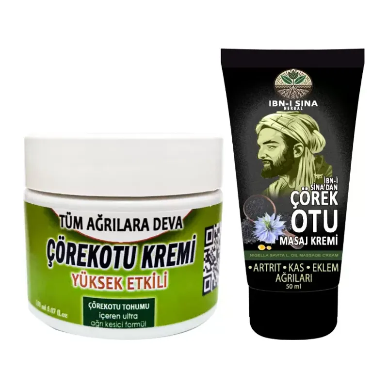 Çörekotu Çörek Otu Kremi Orta Boy 100 Ml Krem + İbn-i Sina Çörek Otu Kremi 50 Ml