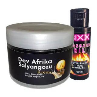 Bonie Giant (ksıxx:26 Afrikasalyangozu Kremi Yaşlanma KÀrşıtı Dev Salyangoz 100ml + 60 Ml Sıxx Masaj Yağı