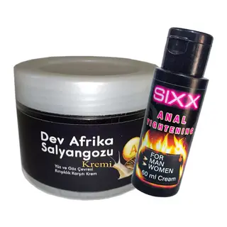 Bonie Giant)ksıxx:27 Anti-aging 100ml Dev Afrika Salyangozu Kremi Ayrıca + Sıxx Annaı Tighteninning Krem 60 Ml
