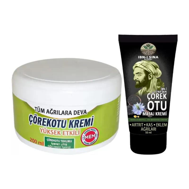 Çörek Otu Kremi Xlgreen Büyük 200 Ml Krem + Ibn-ı Sina Çörek Otu Kremi 50 Ml