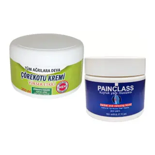 Çörek Otu Kremi Büyük Xlboy 200 Ml Green + 150 Ml Kuyruk Yağı Kremi Painclass / Vücut Fıtıkagrilarina